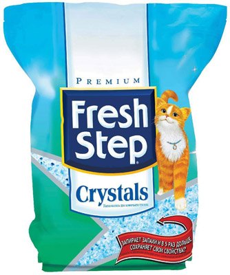 Картинка fresh step crystals наполнитель для туалета силикагель  от зоомагазина Zooplaneta.shop