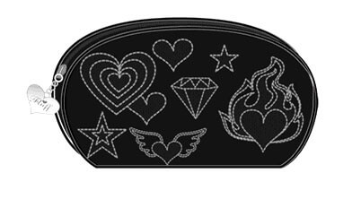 Картинка Косметичка для девушки BLACK PATENT от магазина Zooplaneta.shop