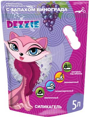 Картинка наполнитель dezzie силикагелевый для кошачьего туалета от зоомагазина Zooplaneta.shop