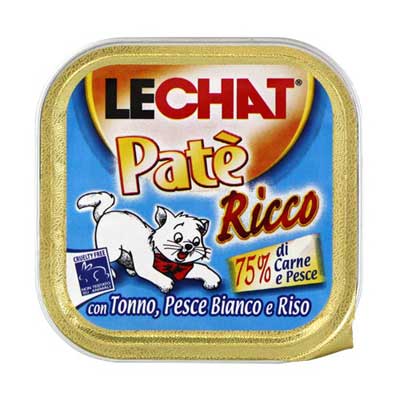 Lechat консервы для кошек тунец/океаническая рыба/рис 100 г