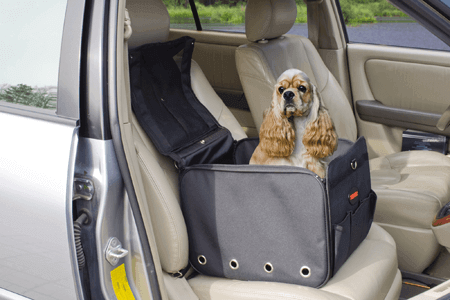 Картинка автомобильная сумка-переноска для собак от магазина Zooplaneta.shop