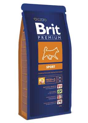 Корм для собак с повышенными физическими нагрузками BRIT Premium «Sport» 15кг