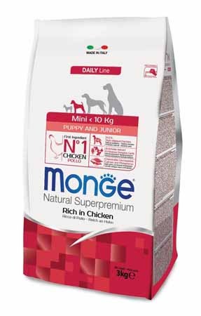 Корм monge для щенков мелких пород Dog Mini Starter 3 кг