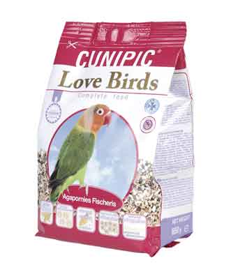 Картинка корм для попугаев неразлучников cunipic «love birds» от зоомагазина Zooplaneta.shop