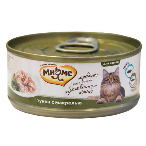 Мнямс консервы для кошек Тунец с макрелью в нежном желе