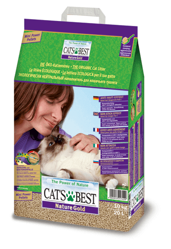 Древесный комкующийся наполнитель Cat's Best Nature GOLD 10 кг