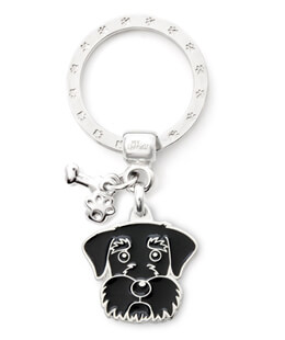 Картинка Брелок для ключей собака Чёрный шнауцер от магазина Zooplaneta.shop
