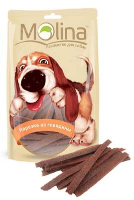 Картинка Лакомство для собак Molina «Нарезка из говядины» от магазина Zooplaneta.shop