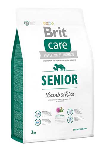 Brit Care «Senior Lamb & Rice» для пожилых собак всех пород 3кг