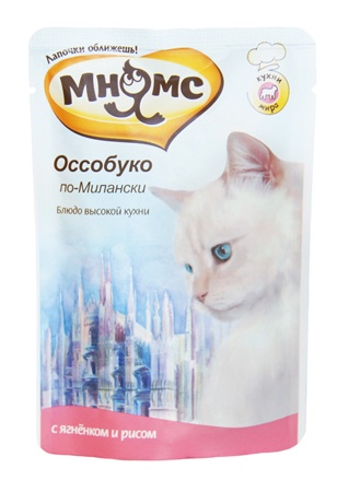 Картинка мнямс паучи для кошек "оссобуко по-милански" от зоомагазина Zooplaneta.shop