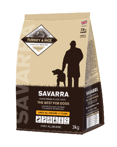 SAVARRA Adult Dog Turkey Holistic корм для взрослых собак 1кг