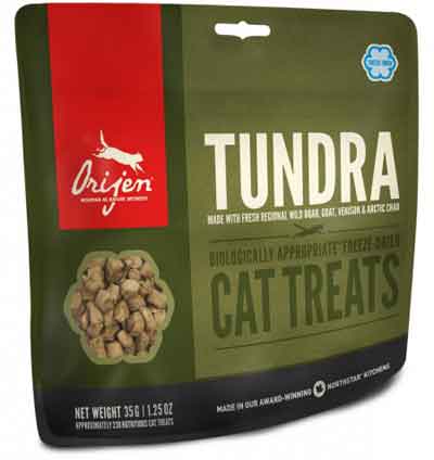 Картинка лакомство для кошек orijen tundra cat treats от зоомагазина Zooplaneta.shop