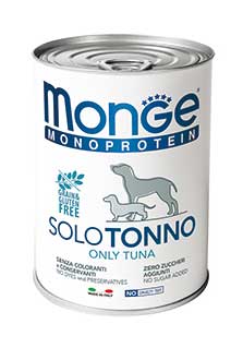 Паштет из тунца для собак Monge Dog Monoproteico Solo 400г