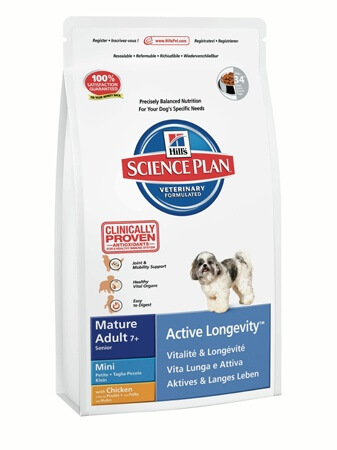 Картинка Хиллс Science Plan корм для пожилых собак мелких пород от магазина Zooplaneta.shop