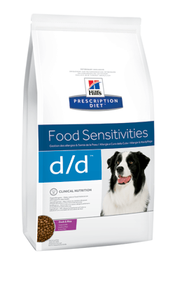 Картинка Hill`s Prescription Diet Canine d/d гипоаллергенный корм для собак супер премиум класса от магазина Zooplaneta.shop