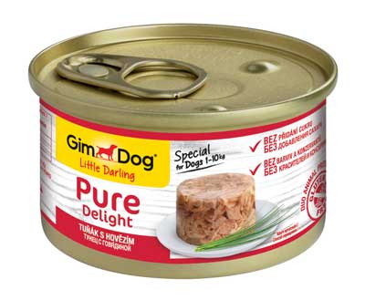 Консервированный корм для собак в желе Gimdog Pure Delight 