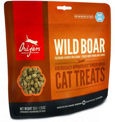 Картинка лакомство для кошек orijen wild boar cat treats от зоомагазина Zooplaneta.shop