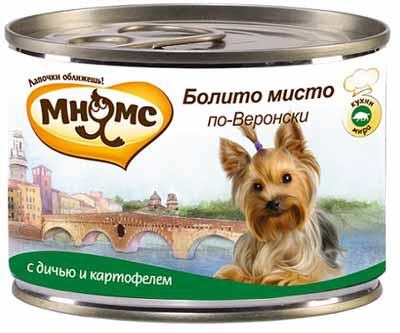 Картинка Мнямс консервы для собак Болито мисто по-Веронски (дичь, картофель) от магазина Zooplaneta.shop