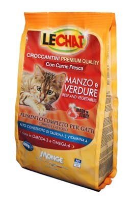 Lechat Cat корм для кошек с говядиной и овощами 400 г