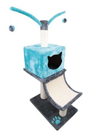 Картинка дом-когтеточка для кошек blue dreams от зоомагазина Zooplaneta.shop