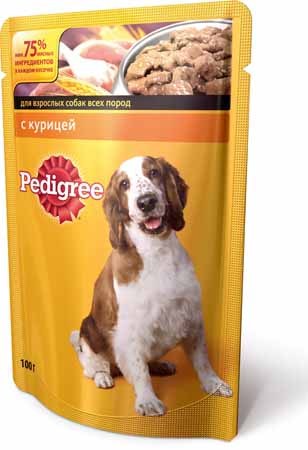 Картинка Pedigree® С курицей для взрослых собак всех пород от магазина Zooplaneta.shop