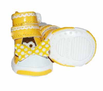 Картинка Летние туфли для собаки Yellow Pat от магазина Zooplaneta.shop