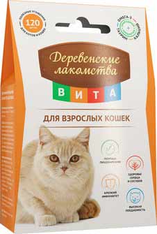 Картинка деревенские лакомства витаминизированное лакомство для кошек от зоомагазина Zooplaneta.shop