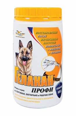 Картинка витамины для служебных собак гелакан профи от магазина Zooplaneta.shop