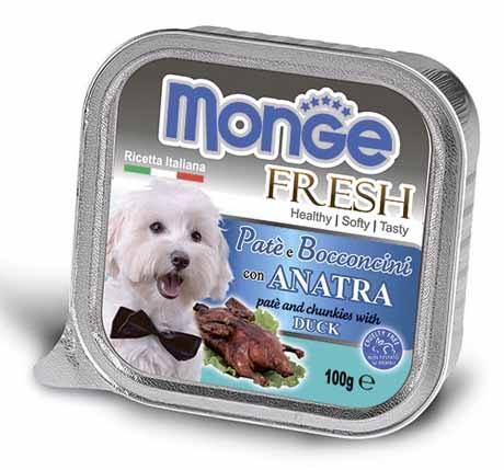 Monge Dog Fresh консервы для собак утка 100 г