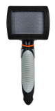 Щетка-пуходерка мягкая, ручка пластик.