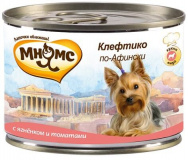 Мнямс консервы для собак Клефтико по-Афински (ягненок с томатами) 