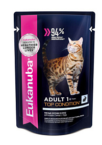 Eukanuba cat корм для взрослых кошек с кроликом в соусе