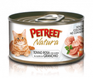 Petreet консервы для кошек кусочки розового тунца с крабом сурими