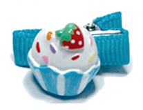 Hair Clip Blue Cupcake заколка для волос