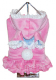 Велюровое платье для собаки Pink Bunny