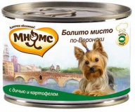 Мнямс консервы для собак Болито мисто по-Веронски (дичь, картофель)