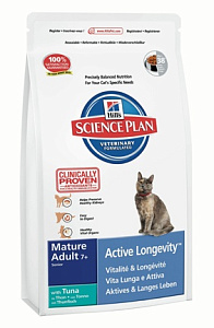 Хиллс Science Plan корм для пожилых кошек старше 7 лет 2кг