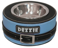 Миска DEZZIE для кошек "Круг", синяя, 14x5см 200мл