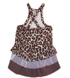 Платье для йоркширского терьера Brown Leopard