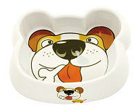 Миска DEZZIE для собак "Восторг", 300мл, 16,5*14*4см, пластик