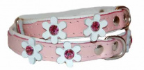 Ошейник с кристаллами Swarovski Pink Flowers