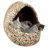 Лежак для кошки леопардовый